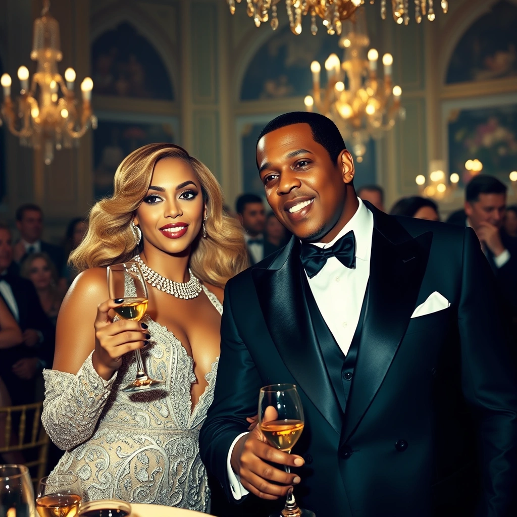 Beyoncé e Jay-Z Celebram 18 Anos de Casamento com Festa Temática